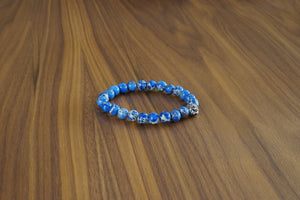 Davido Afnani Elastic Bracelet Blue Lion