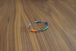 Davido Afnani Thread Bracelet Orange Green Blue